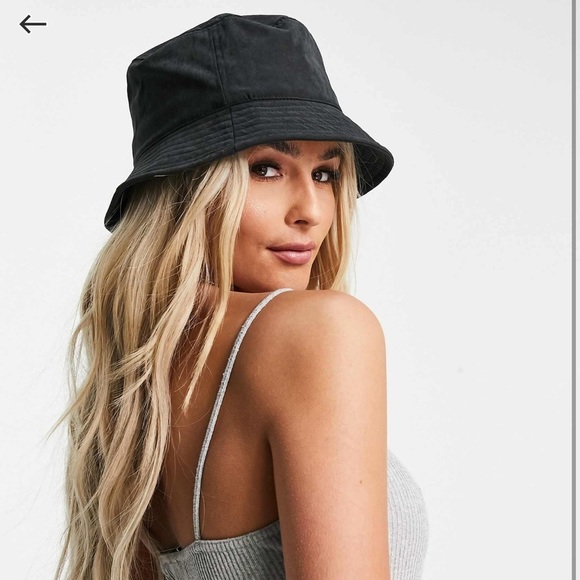 ASOS Boardmans Soft Feel Bucket Hat in Black Basic Beach Grunge Y2K Beanie - Picture 4 of 9